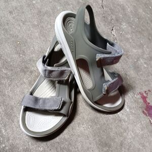 Crocs Lite Ride 360 Gray Sport Sandals  Juniors 4 / Women’s 6